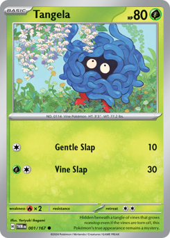 Tangela #001/167 Common (Reverse Holofoil) / Twilight Masquerade