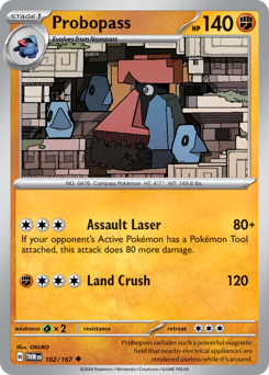 Probopass #102/167 Uncommon (Reverse Holofoil) / Twilight Masquerade