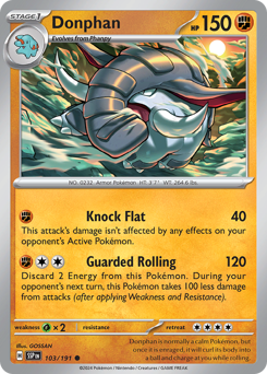 Donphan #103/191 Common / Surging Sparks