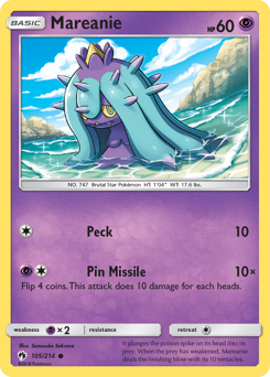 Mareanie #105/214 Common / Lost Thunder