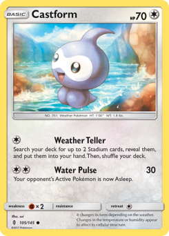 Castform #105/145 Common / Guardians Rising