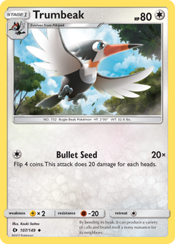Trumbeak #107/149 Uncommon / Sun & Moon