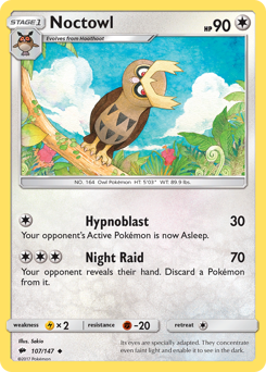 Noctowl #107/147 Uncommon / Burning Shadows