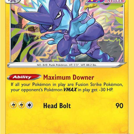 Toxtricity #108/264 Holo Rare (Holofoil) / Fusion Strike