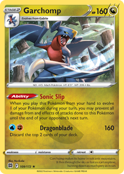 Garchomp #109/172 Holo Rare (Holofoil) / Brilliant Stars