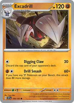 Excadrill #109/191 Common / Surging Sparks
