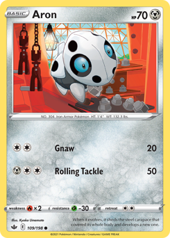 Aron #109/198 Common / Chilling Reign