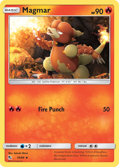 Magmar #010/68 Uncommon / Hidden Fates
