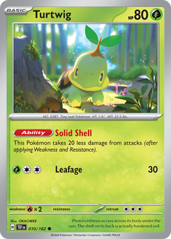 Turtwig #010/162 Common (Reverse Holofoil) / Temporal Forces