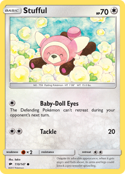 Stufful #110/147 Common (Reverse Holofoil) / Burning Shadows