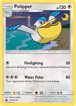 Pelipper #112/168 Uncommon / Celestial Storm