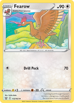 Fearow #112/163 Common / Battle Styles