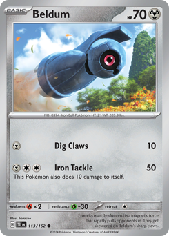 Beldum #113/162 Common  / Temporal Forces