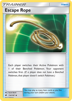 Escape Rope #114/147 Uncommon (Reverse Holofoil) / Burning Shadows