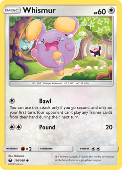Whismur #116/168 Common (Reverse Holofoil) / Celestial Storm