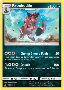 Krookodile #116/214 Rare (Normal) / Unbroken Bonds