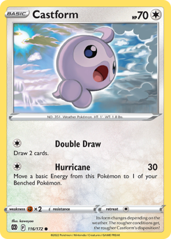 Castform #116/172 Common / Brilliant Stars