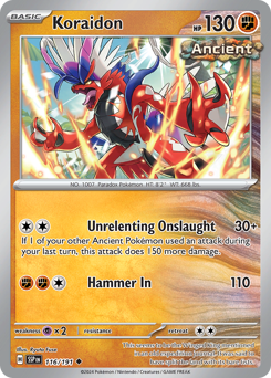 Koraidon #116/191 Uncommon / Surging Sparks