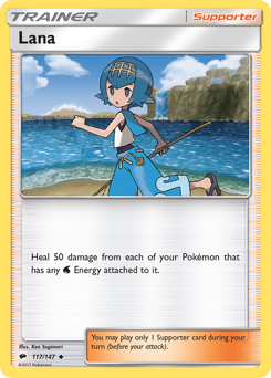 Lana #117/147 Uncommon (Reverse Holofoil) / Burning Shadows