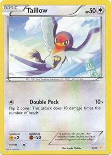 Taillow #07/30 Common / XY Trainer Kit : Pikachu Libre & Suicune