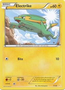 Electrike #28/30 Common / XY Trainer Kit : Pikachu Libre & Suicune