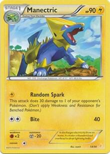 Manectric #22/30 Common / XY Trainer Kit: Pikachu Libre & Suicune