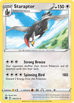 Staraptor #119/172 Rare (Normal) / Brilliant Stars