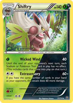 Shiftry #011/114 Holo Rare (Reverse Holofoil) / Steam Siege