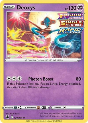 Deoxys #120/264 Rare (Holofoil) / Fusion Strike