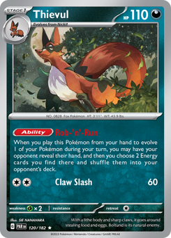 Thievul #120/182 Rare (Reverse Holofoil) / Paradox Rift