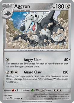 Aggron #122/167 Uncommon / Twilight Masquerade