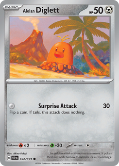 Alolan Diglett #122/191 Common / Surging Sparks