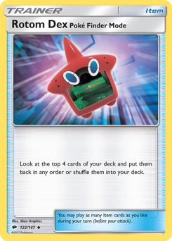 Rotom Dex Poké Finder Mode #122/147 Uncommon / Burning Shadows