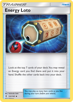 Energy Loto #122/145 Uncommon (Reverse Holofoil) / Guardians Rising