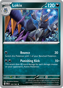 Lokix #122/182 Rare (Holofoil) / Paradox Rift