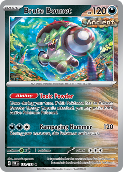 Brute Bonnet #123/182 Rare (Holofoil) / Paradox Rift