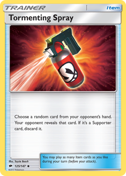 Tormenting Spray #125/147 Uncommon (Reverse Holofoil) / Burning Shadows