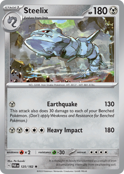 Steelix #125/182 Rare (Holofoil) / Paradox Rift