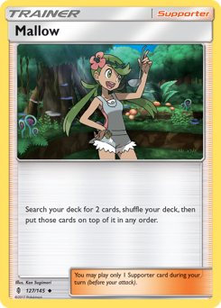 Mallow #127/145 Uncommon (Reverse Holofoil) / Guardians Rising