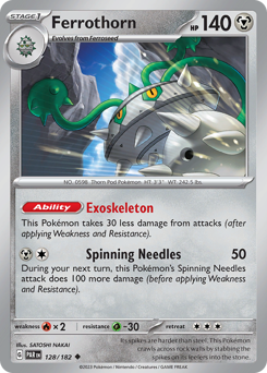 Ferrothorn #128/182 Uncommon / Paradox Rift