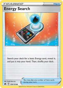 Energy Search #128/159 Common / Crown Zenith