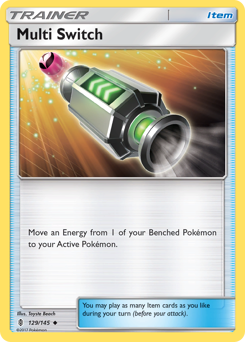 Multi Switch #129/145 Uncommon (Reverse Holofoil) / Guardians Rising
