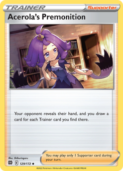 Acerola's Premonition #129/172 Uncommon / Brilliant Stars