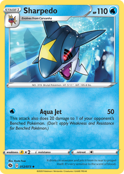 Sharpedo #12/73 Uncommon (Reverse Holofoil) / Champion's Path