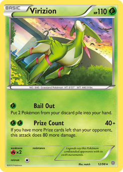 Virizion #12/98 Holo Rare (Reverse Holofoil) / Ancient Origins