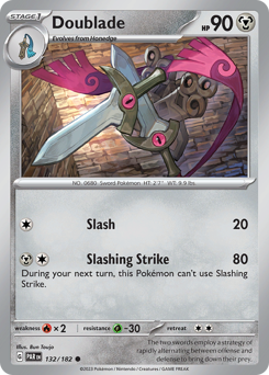 Doublade #132/182 Common (Reverse Holofoil) / Paradox Rift