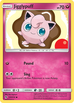 Jigglypuff #133/214 Common (Reverse Holofoil) / Lost Thunder