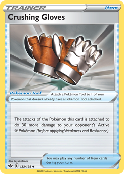 Crushing Gloves #133/198 Uncommon / Chilling Reign