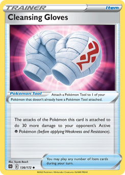 Cleaning Gloves #136/172 Uncommon (Reverse Holofoil) / Brilliant Stars