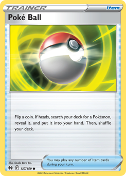 Poké Ball #137/159 Common / Crown Zenith